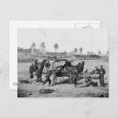 Bemanningsbemanning in de burgeroorlog briefkaart (Voorkant / Achterkant)