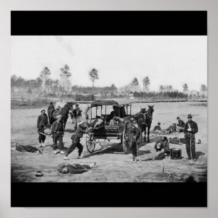 Bemanningsbemanning in de burgeroorlog poster