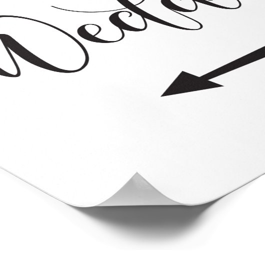 Bemanningsrichting - Pijl-links Poster (Hoek)