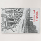 bemanningsrijzen met veel toeschouwers legpuzzel (Horizontaal)