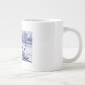  bemanningsroeiers in de boot aan de haven extra grote beker (Rechts)