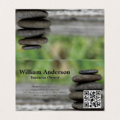 bemiddeling | gestapeld gesteente | QR-code Visitekaartjes (Buitenkant ongevouwen)