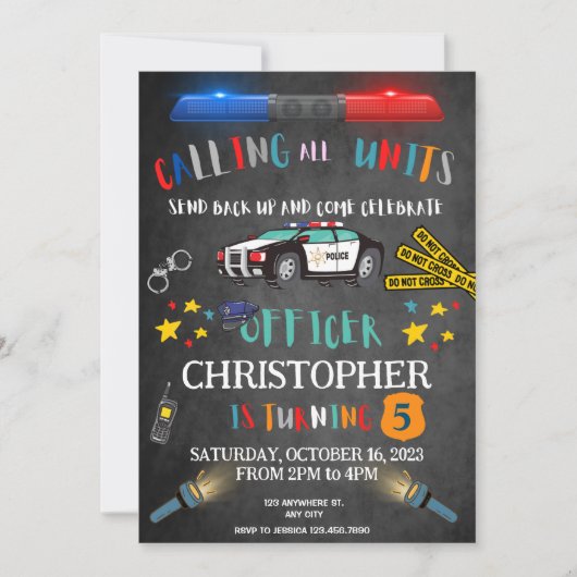 Bemiddeling van de politie kaart (Voorkant)