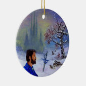 BEMIDDELING VAN EEN KNACHT KERAMISCH ORNAMENT (Rechts)