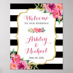 Bemiddeling voor weddenschappen Fuchsia Paars Pink Poster