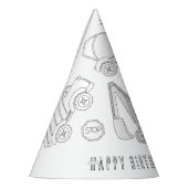 Bemiddelingspartner - kleur uw eigen Pet Feesthoedjes (Links)