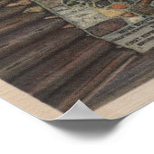 Bemidji, MN - Uitzicht van de Fireplace of States Poster (Hoek)