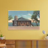 Bemidji, MN - Uitzicht van Fireplace of States Bld Canvas Afdruk (Insitu (Woonkamer))