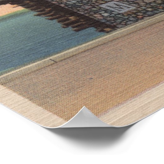 Bemidji, MN - Uitzicht van Fireplace of States Bld Poster (Hoek)