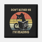 Bemoei me niet dat ik cat Reading Books lees Magneet (Voorkant)