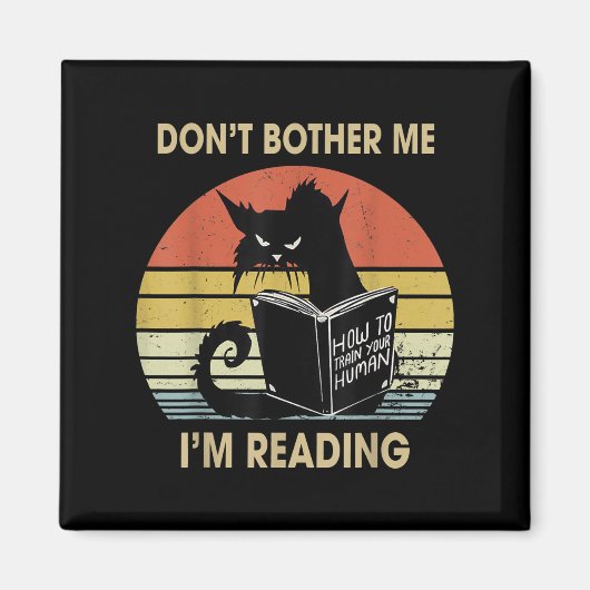 Bemoei me niet dat ik cat Reading Books lees Magneet (Voorkant)
