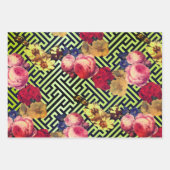 bemonsteringsapparaat voor bloemmotieven inpakpapier vel (Voorkant 2)