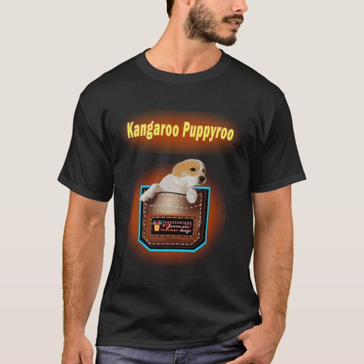 Bemore Plus Designs Kangaroo Puppyroo teaseteetops T-shirt (Voorkant)