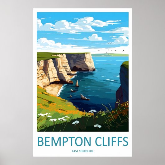 Bempton Cliffs 1 Poster (Voorkant)