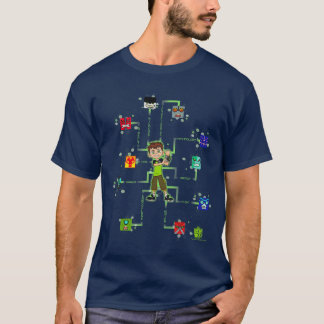 Ben 10 10 Blokken retro T-shirt