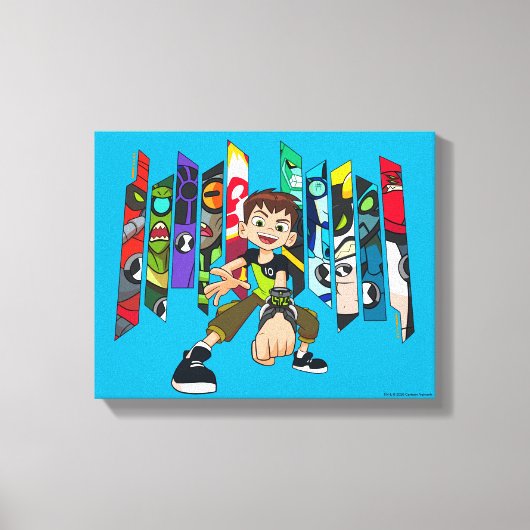Ben 10 Alien Collectie Graphic Canvas Afdruk (Voorkant)