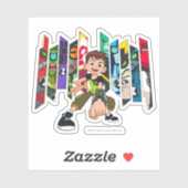 Ben 10 Alien Collectie Graphic Sticker (Vel)