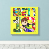 Ben 10 Alien Logo Canvas Afdruk (Insitu (Houten vloer))