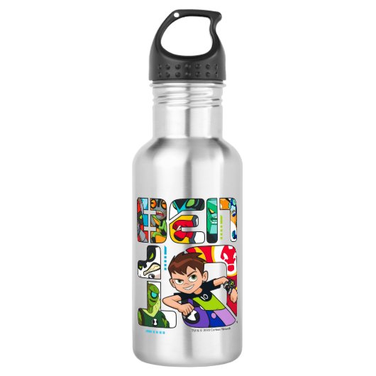 Ben 10 Alien Logo Waterfles (Voorkant)