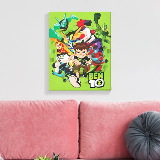 Ben 10 Alien Rush Graphic Canvas Afdruk (Insitu (Woonkamer))