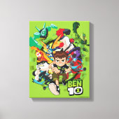 Ben 10 Alien Rush Graphic Canvas Afdruk (Voorkant)
