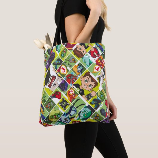 Ben 10 Alien Tegel Pattern Draagtas (Dichtbij)