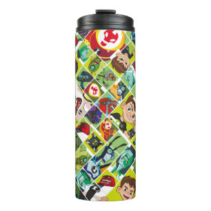 Ben 10 Alien Tile Pattern Thermosbeker