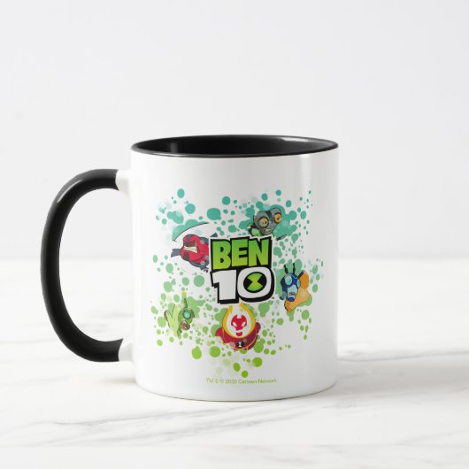 Ben 10 Alien Vormen Bubble Grafisch Mok (Links)