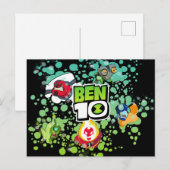 Ben 10 Alien Vormen Bubble Grafisch Uitnodiging Briefkaart (Voorkant / Achterkant)