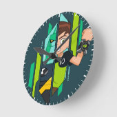 Ben 10 Diamondhead DNA Transformatie Ronde Klok (Hoek)