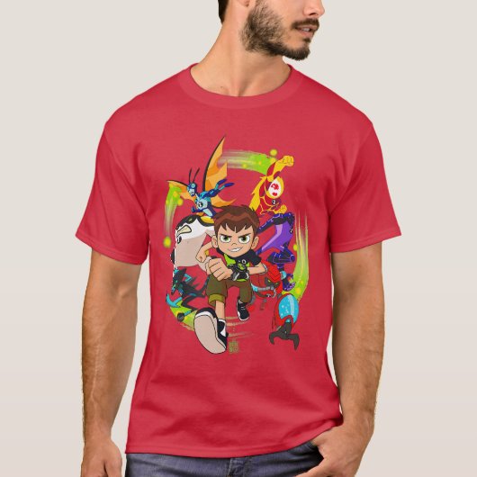 Ben 10 Hero Charge cadeau T-shirt (Voorkant)