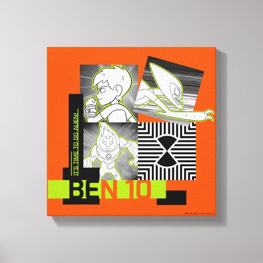 Ben 10 - Het is tijd om Alien te gaan Canvas Afdruk (Voorkant)
