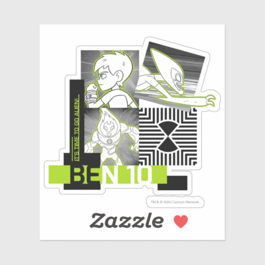 Ben 10 - Het is tijd om Alien te gaan Sticker (Vel)