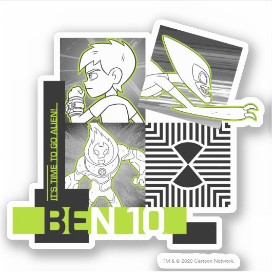 Ben 10 - Het is tijd om Alien te gaan Sticker (Voorkant)