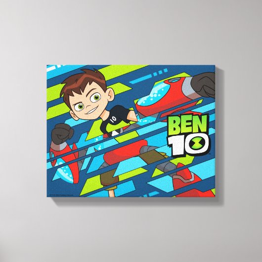 Ben 10 Overflow DNA Transformatie Canvas Afdruk (Voorkant)