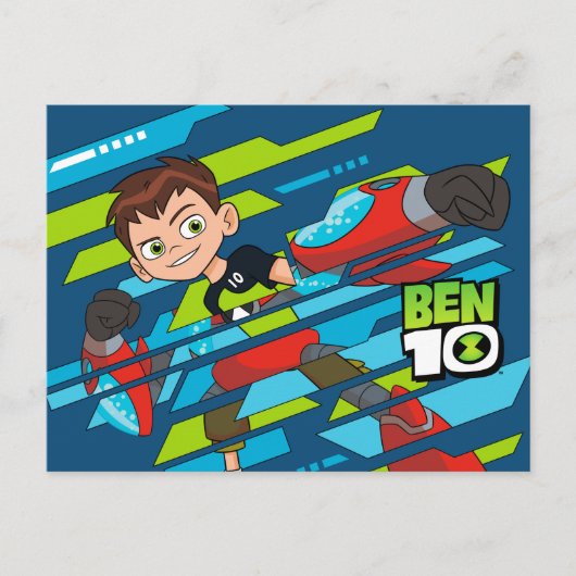 Ben 10 Overflow DNA Transformatie Uitnodiging Briefkaart (Voorkant)