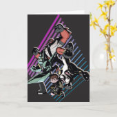 Ben 10 Retro Alien Group Graphic Kaart (Gele Bloem)