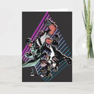 Ben 10 Retro Alien Group Graphic Kaart