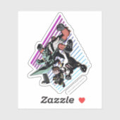 Ben 10 Retro Alien Group Graphic Sticker (Vel)