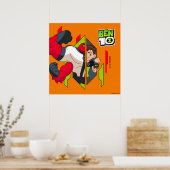 Ben 10 Vier Arms DNA Transformatie Poster (Keuken)