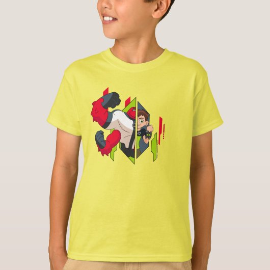 Ben 10 Vier Arms DNA Transformatie T-shirt (Voorkant)
