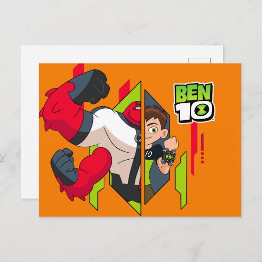 Ben 10 Vier Arms DNA Transformatie Uitnodiging Briefkaart (Voorkant / Achterkant)