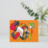 Ben 10 Vier Arms DNA Transformatie Uitnodiging Briefkaart (Staand voorkant)