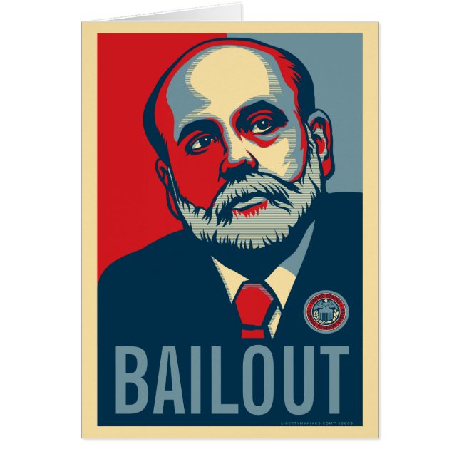 Ben Bernanke Bailout Card (Voorkant)