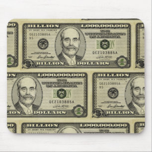 Ben Bernanke Billion Dollar Bill Mousepad Muismat