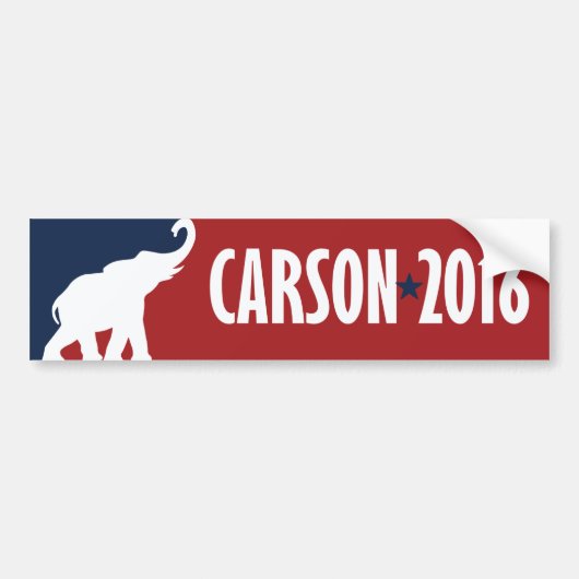 Ben Carson 2016 GOP Candidate Bumper -.png Bumpersticker (Voorkant)