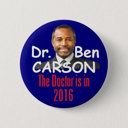 Ben CARSON 2016 Ronde Button 5,7 Cm (Voorkant)