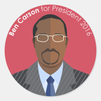 Ben Carson 2016 voor president aangepaste sticker