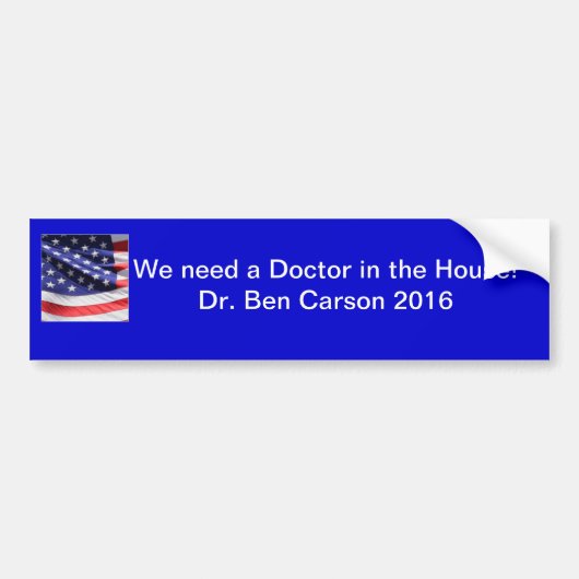 Ben Carson in 2016! Bumpersticker (Voorkant)