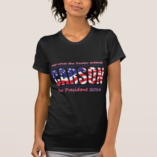 Ben Carson voor President T-shirt (Voorkant)
